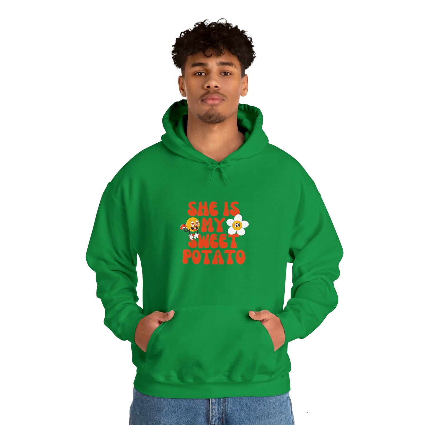 MEN and WOMEN cute she is my sweet potato Heavy Blend™ Hooded Sweatshirt