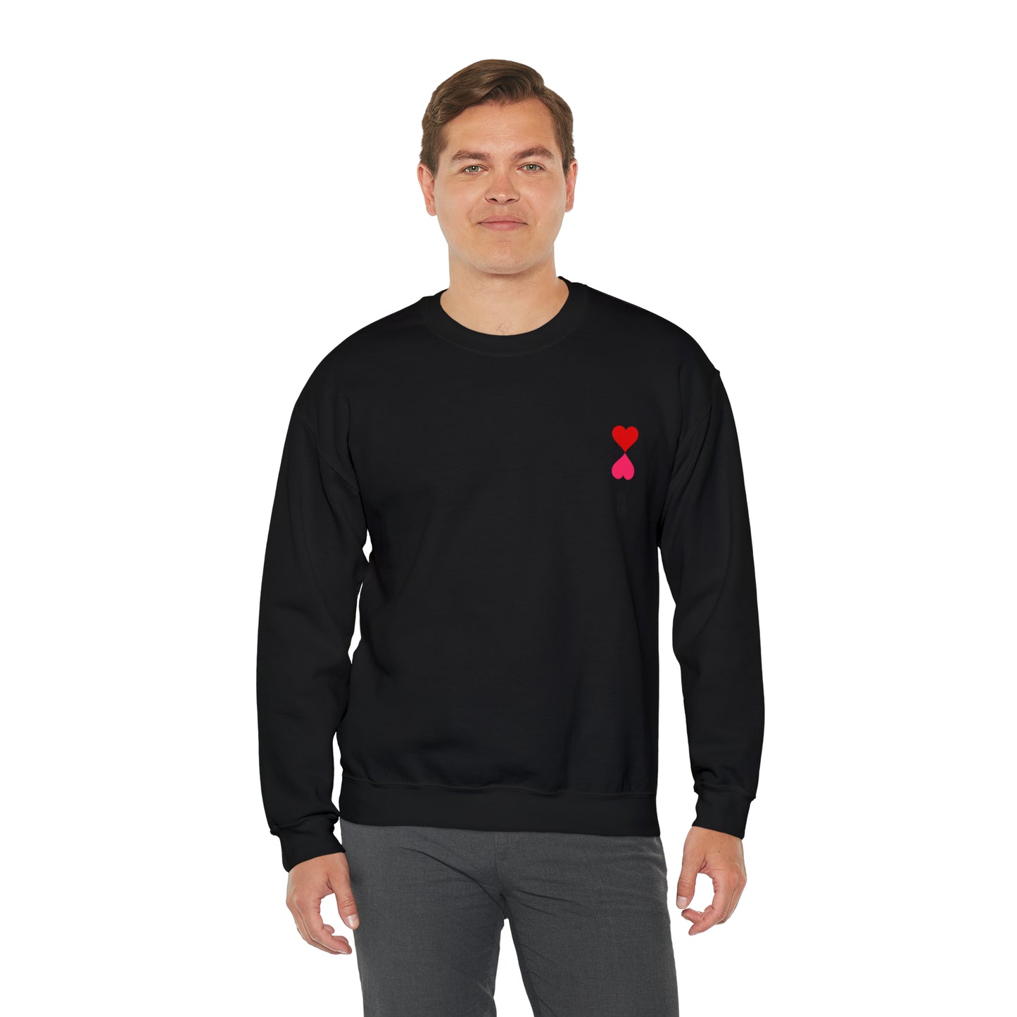 Heart queen Heavy Blend™ Crewneck Sweatshirt for men and women