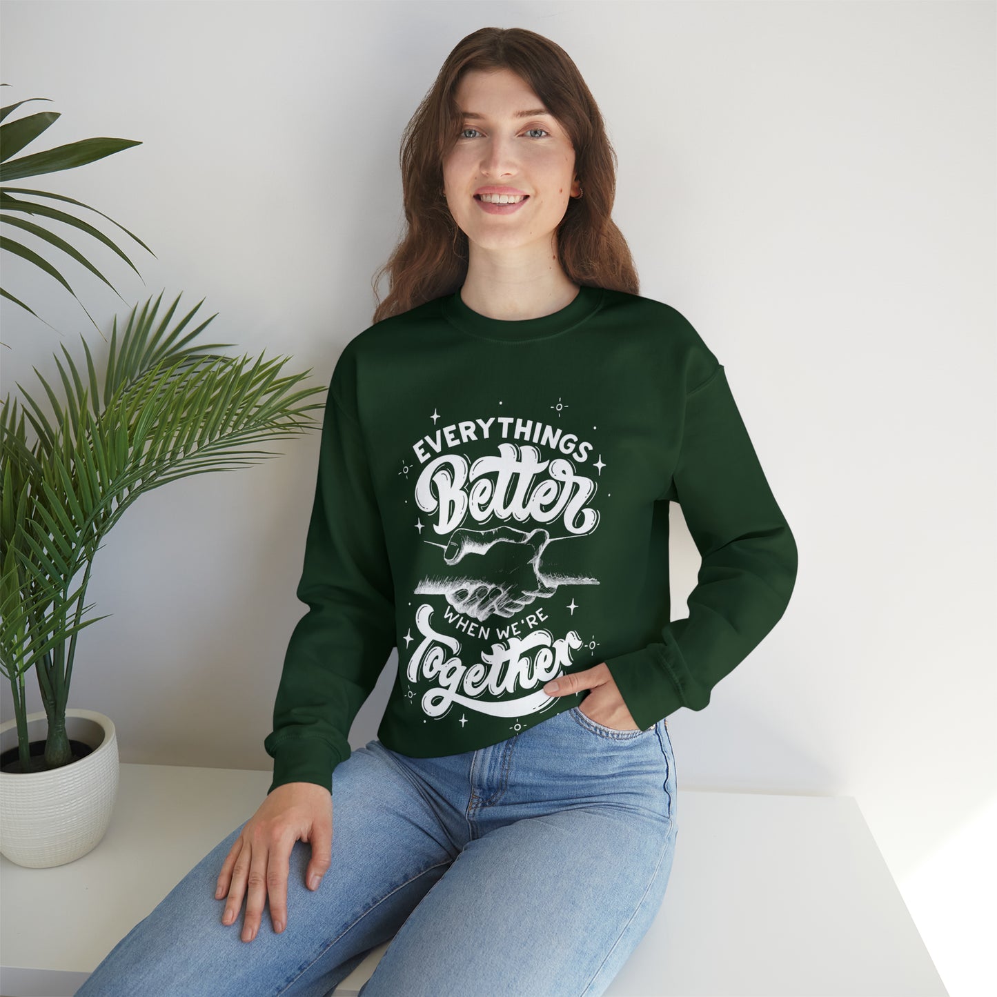 Everything is better together Heavy Blend™ Crewneck Sweatshirt