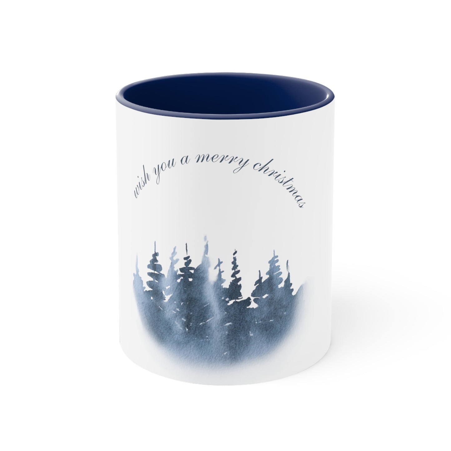 Forest snow Christmas coffee mug