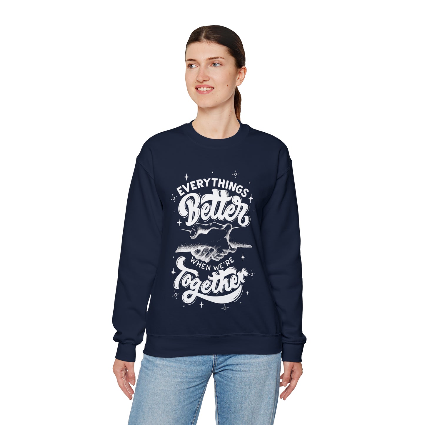 Everything is better together Heavy Blend™ Crewneck Sweatshirt