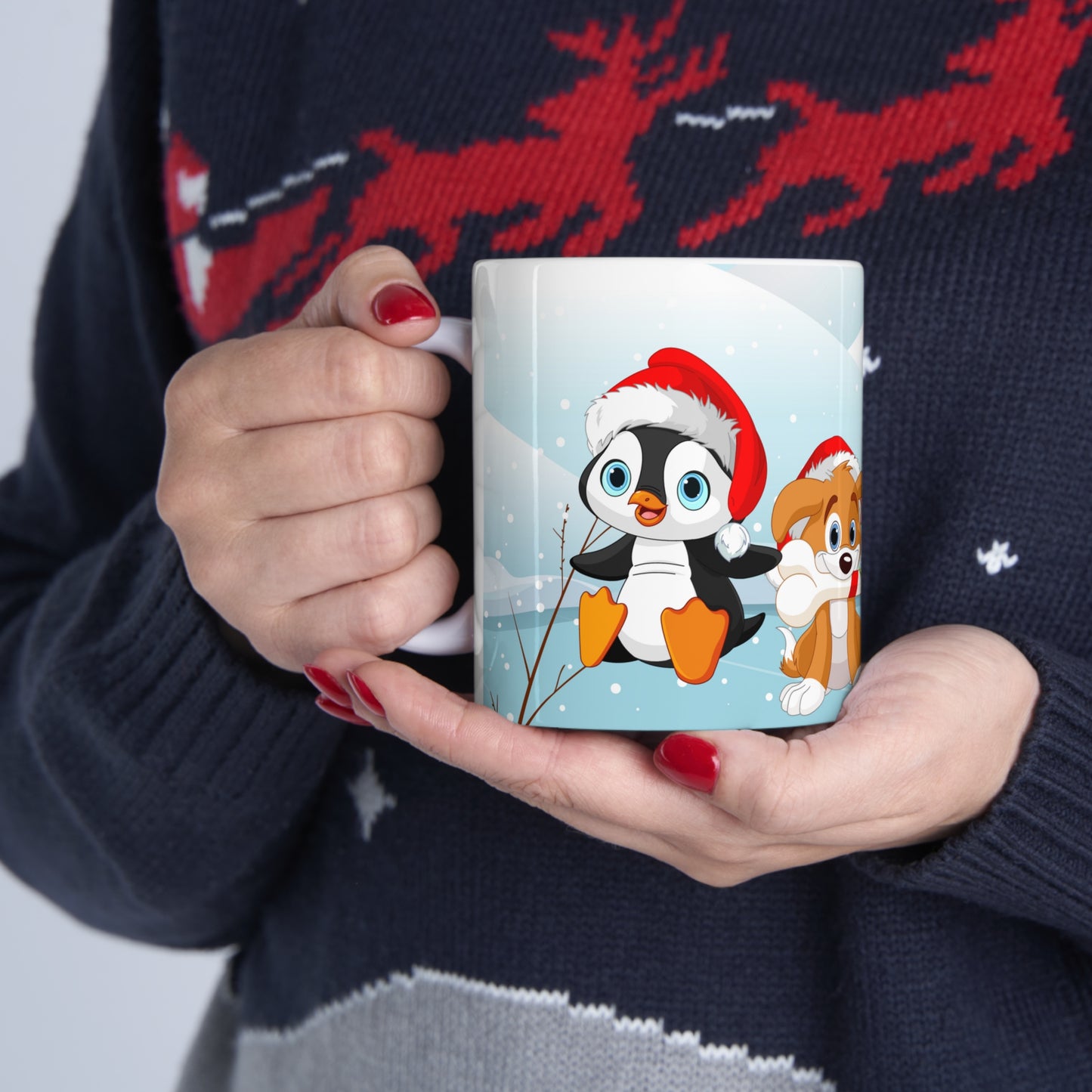 Cute and bright Merry Christmas Coffee Mug 11oz