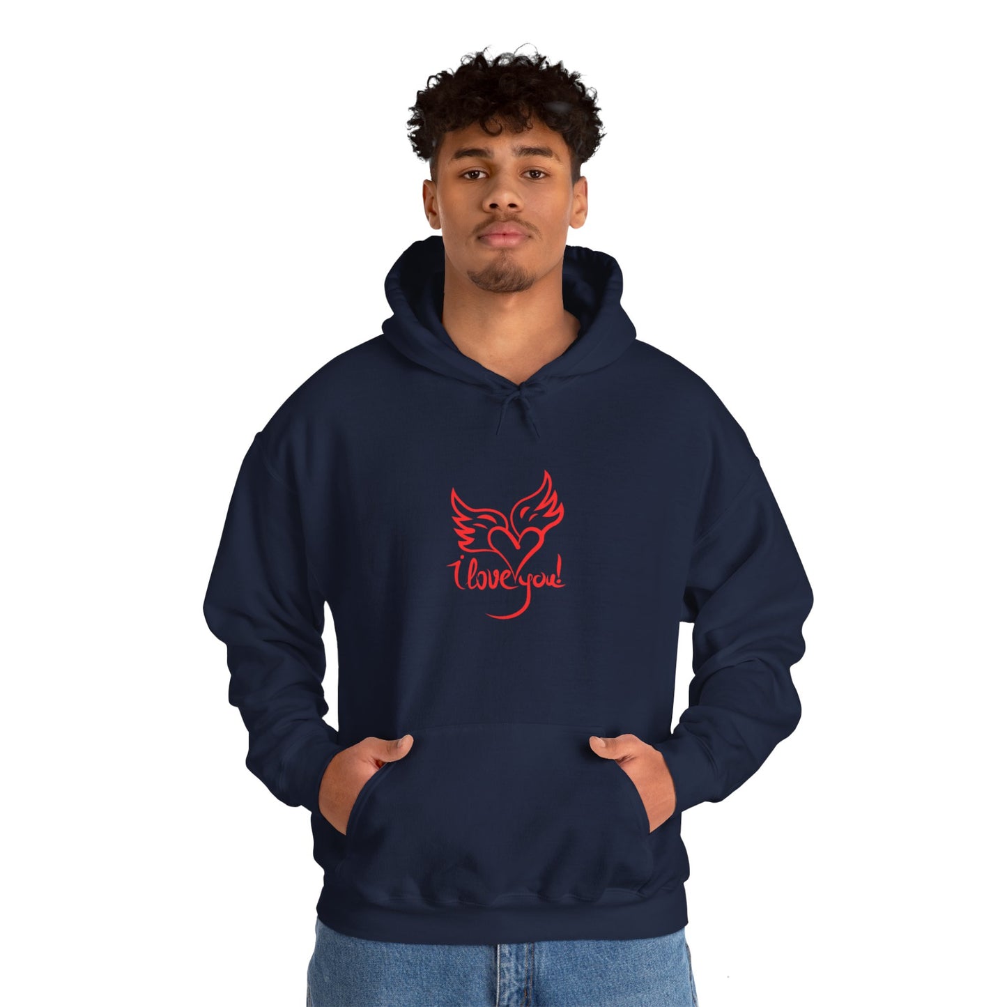 I love you beautiful valentine Heavy Hooded Sweatshirt for men and women