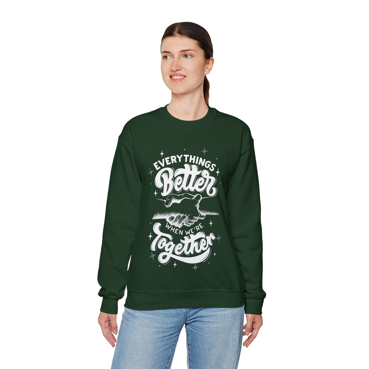 Everything is better together Heavy Blend™ Crewneck Sweatshirt