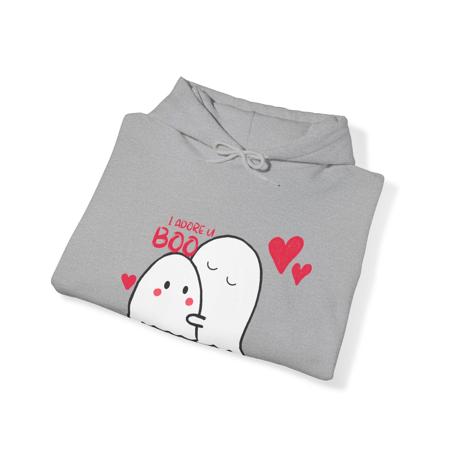 Cute i adore you my boo Heavy Hooded Sweatshirt for men and women