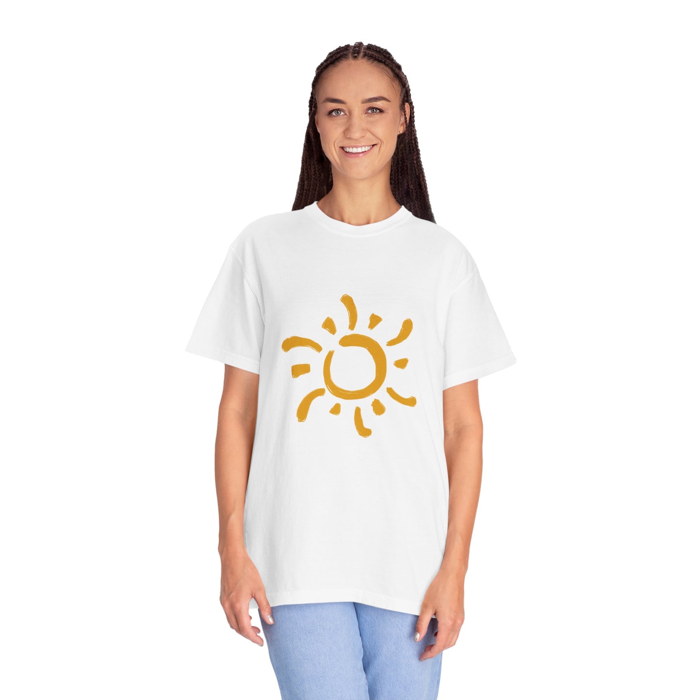 Beautiful rising sun art T-shirt for women