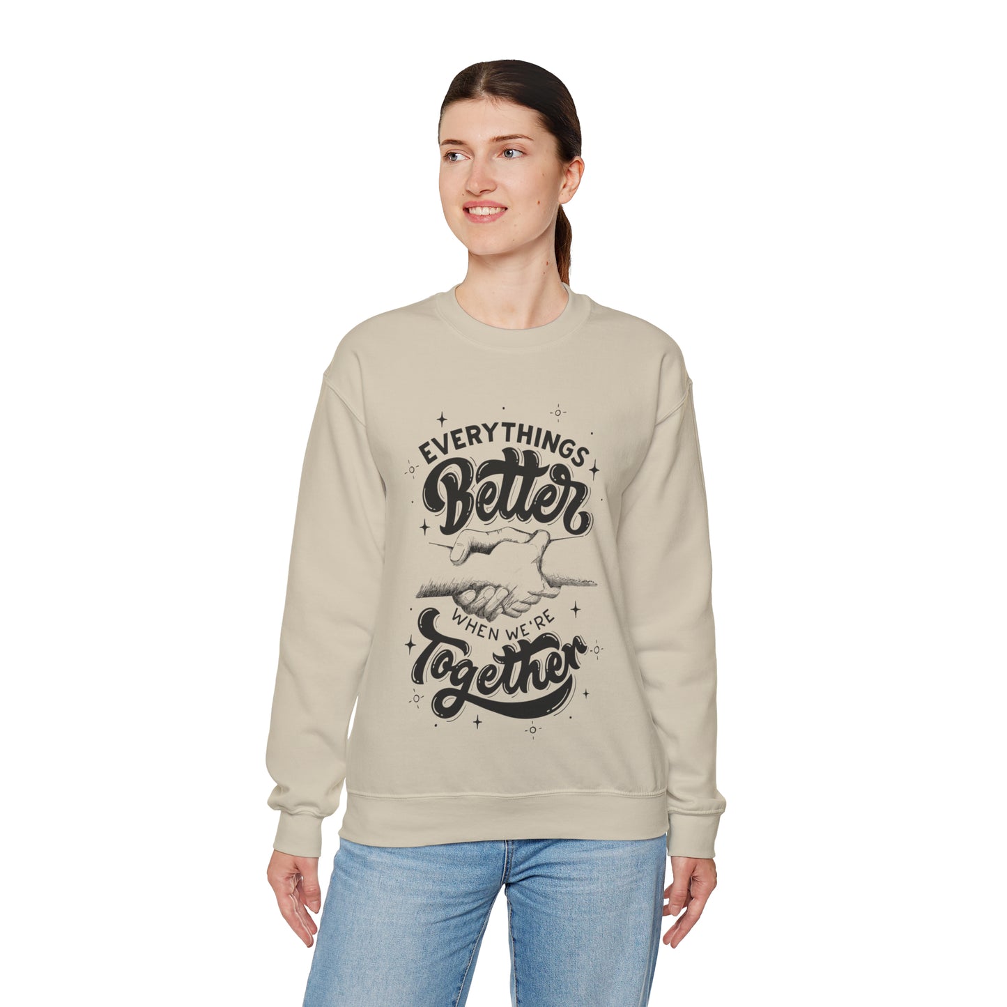 Everything is better together Heavy Blend™ Crewneck Sweatshirt