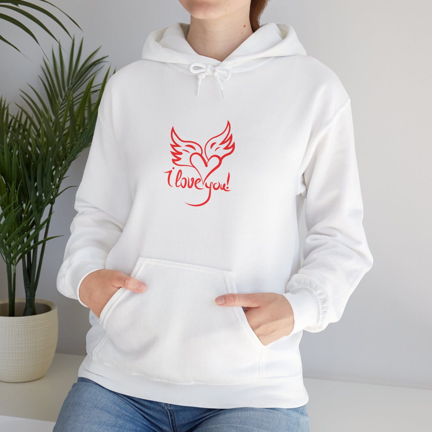 I love you beautiful valentine Heavy Hooded Sweatshirt for men and women