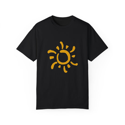 Beautiful rising sun art T-shirt for women