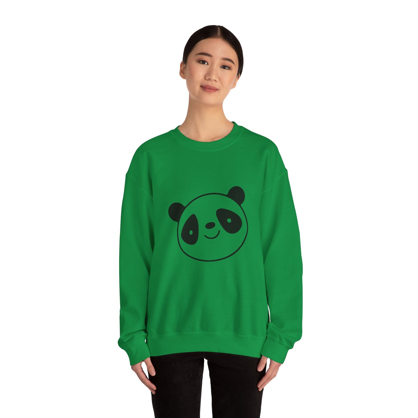 Panda love Heavy Crewneck Sweatshirt for men and women