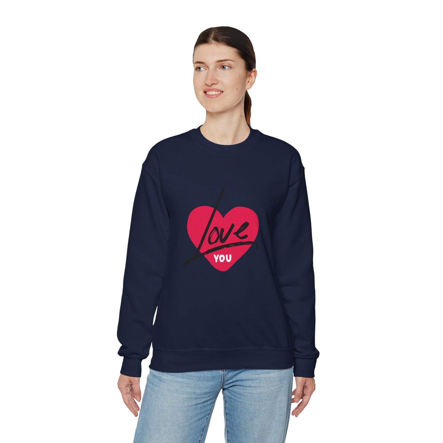 I LOVE YOU Valentine's special Heavy  Sweatshirt for men and women