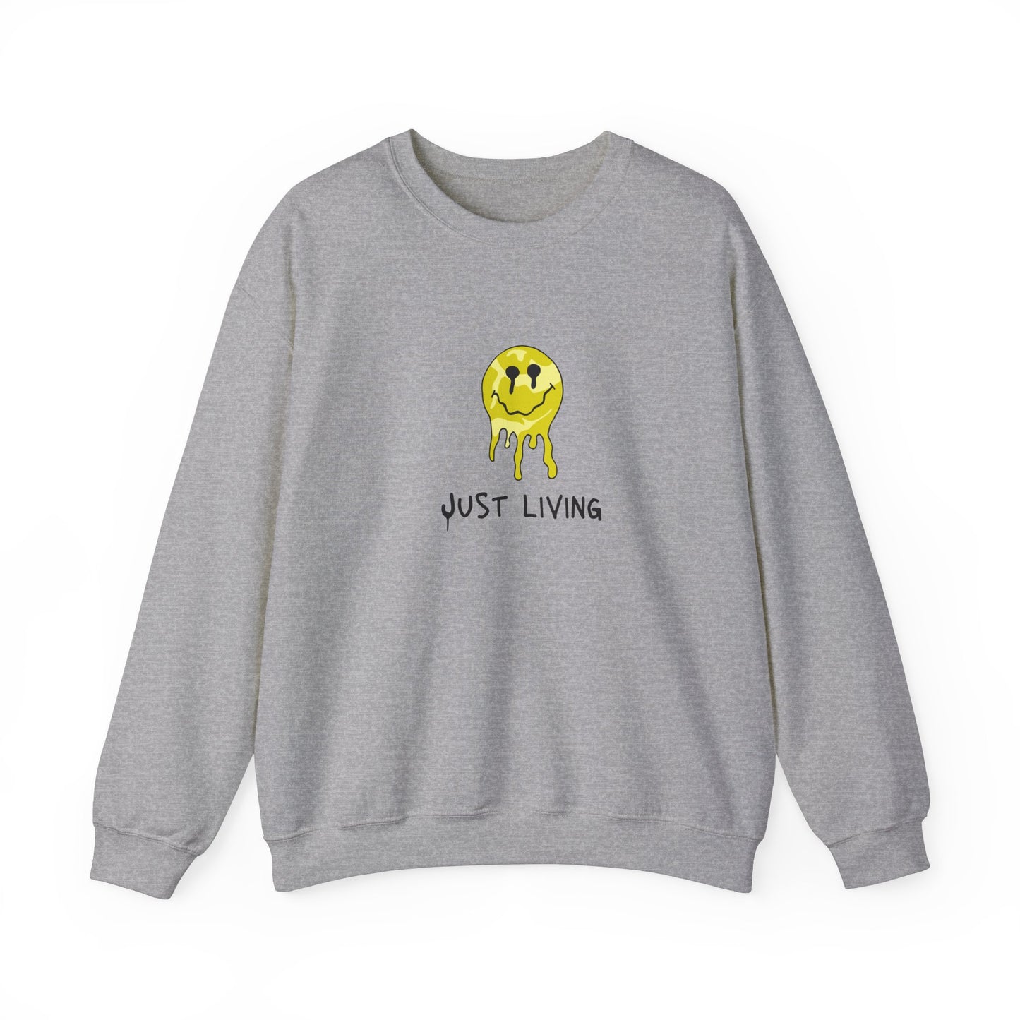 MEN and WOMEN CUTE Just Living Heavy Blend Crewneck Sweatshirt