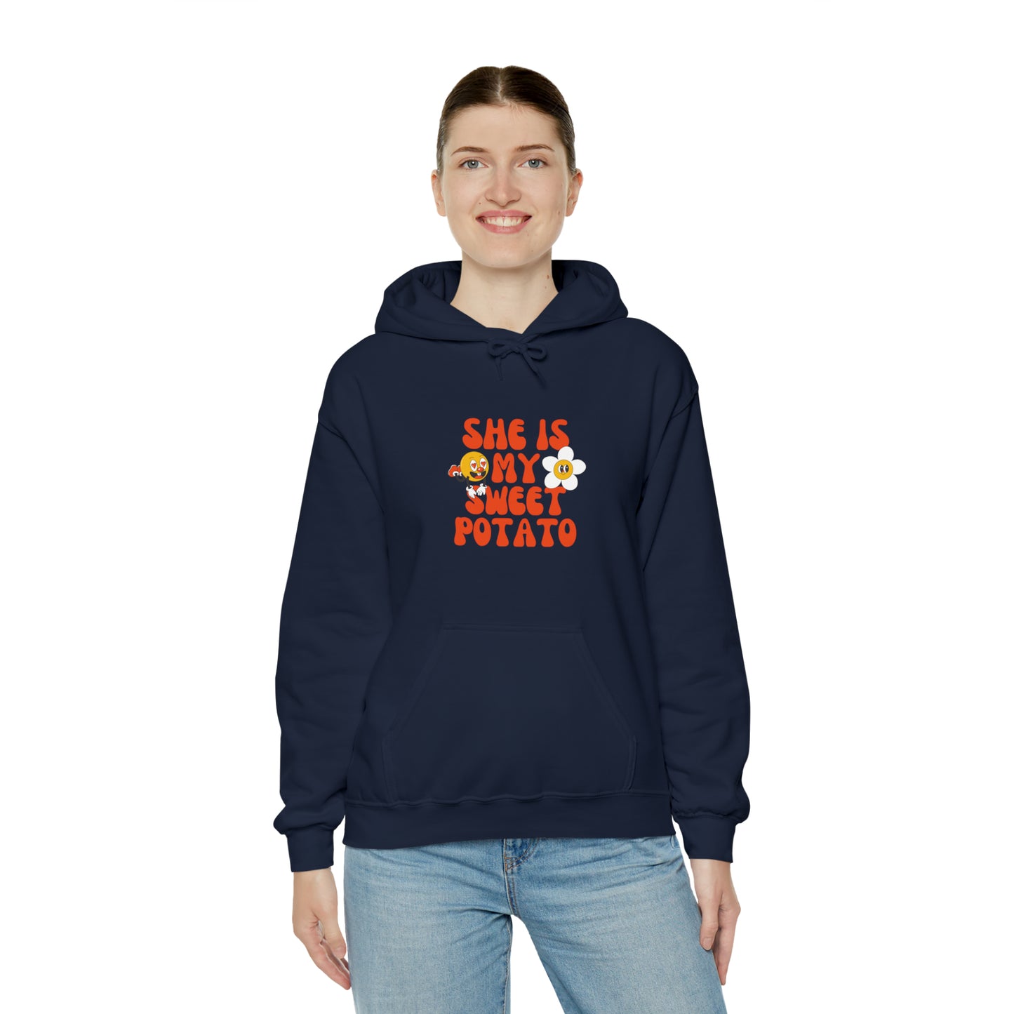 MEN and WOMEN cute she is my sweet potato Heavy Blend™ Hooded Sweatshirt