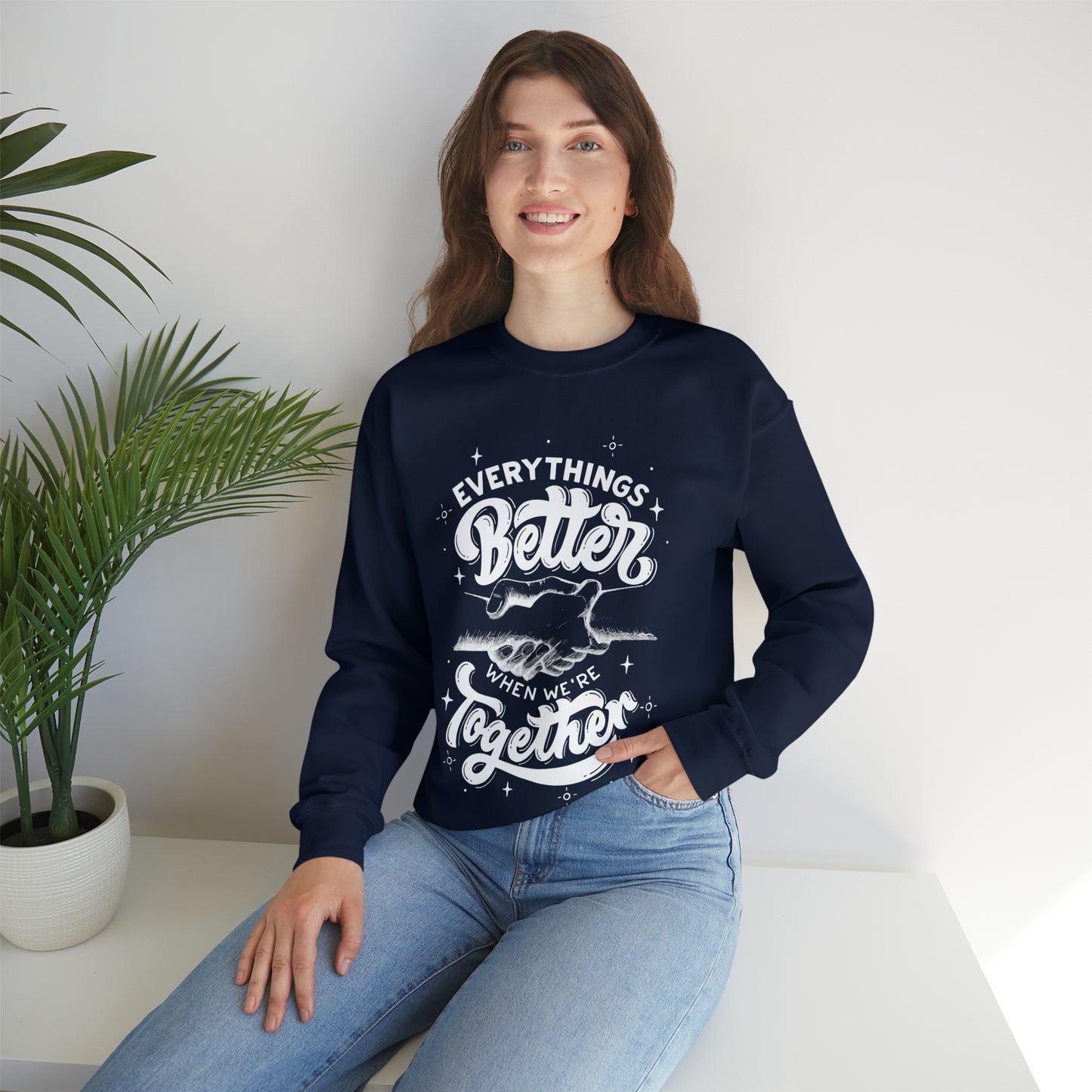 Everything is better together Heavy Blend™ Crewneck Sweatshirt