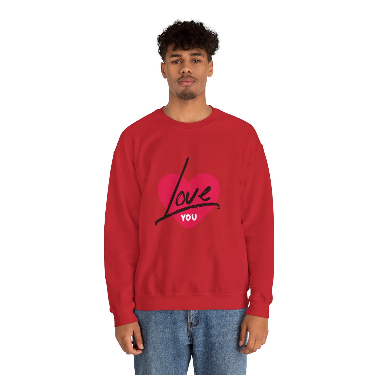 I LOVE YOU Valentine's special Heavy  Sweatshirt for men and women