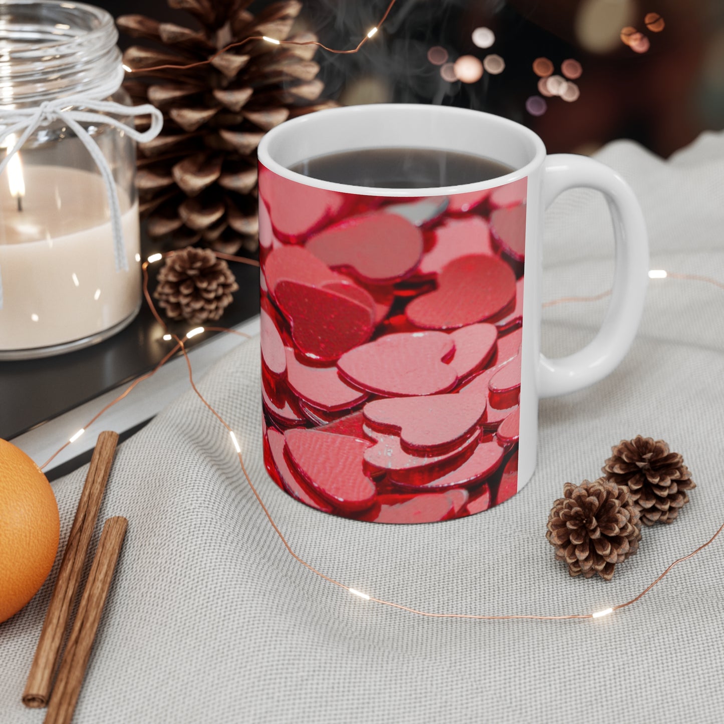 Red love heart valentine's day gift Coffee Mug 11oz