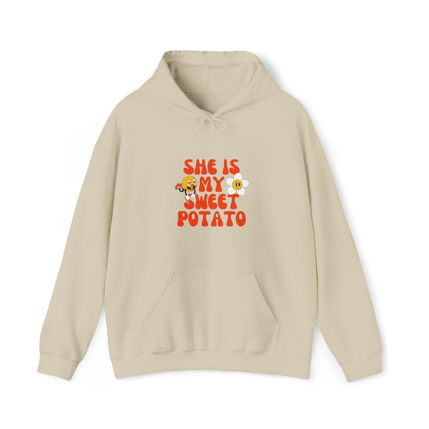 MEN and WOMEN cute she is my sweet potato Heavy Blend™ Hooded Sweatshirt