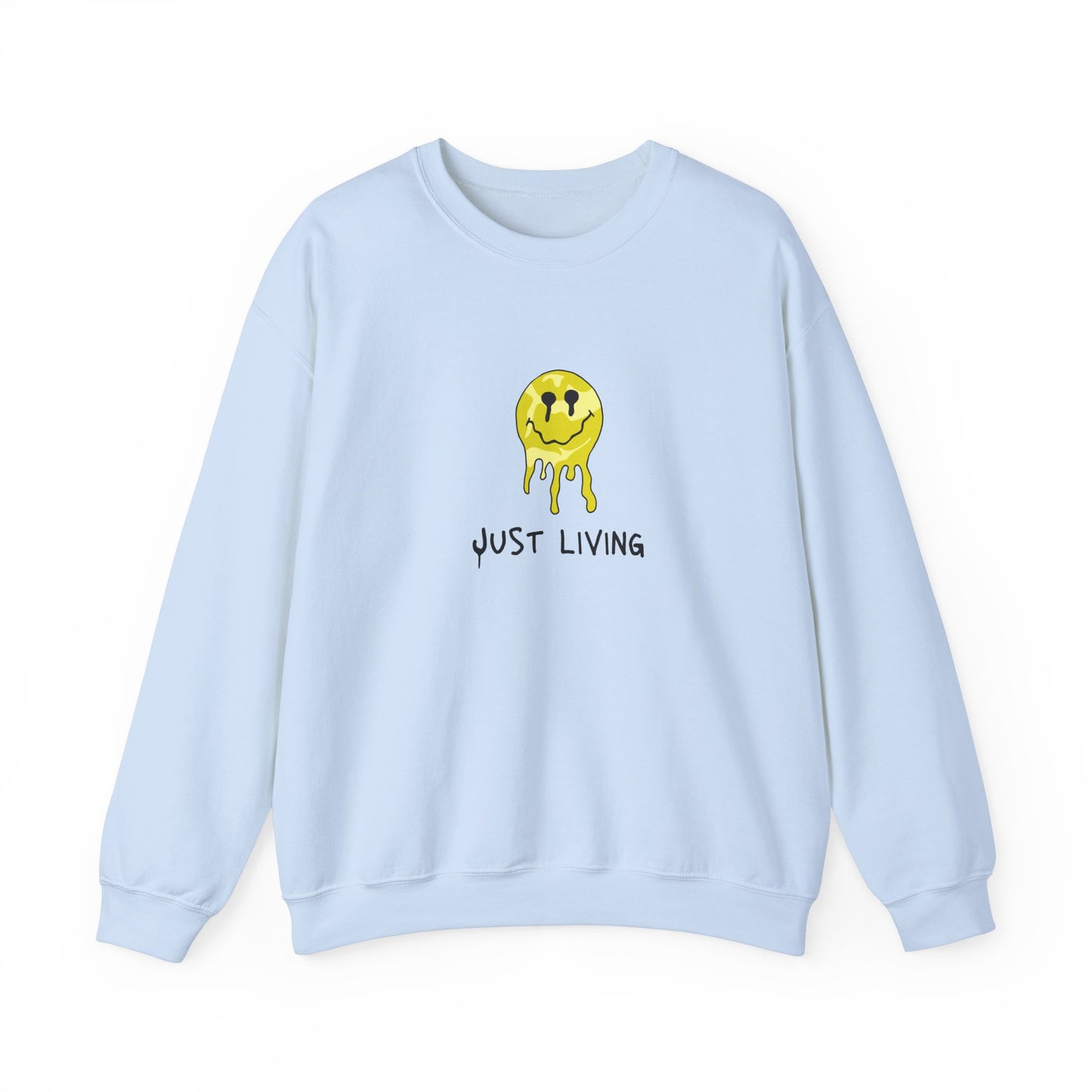 MEN and WOMEN CUTE Just Living Heavy Blend Crewneck Sweatshirt