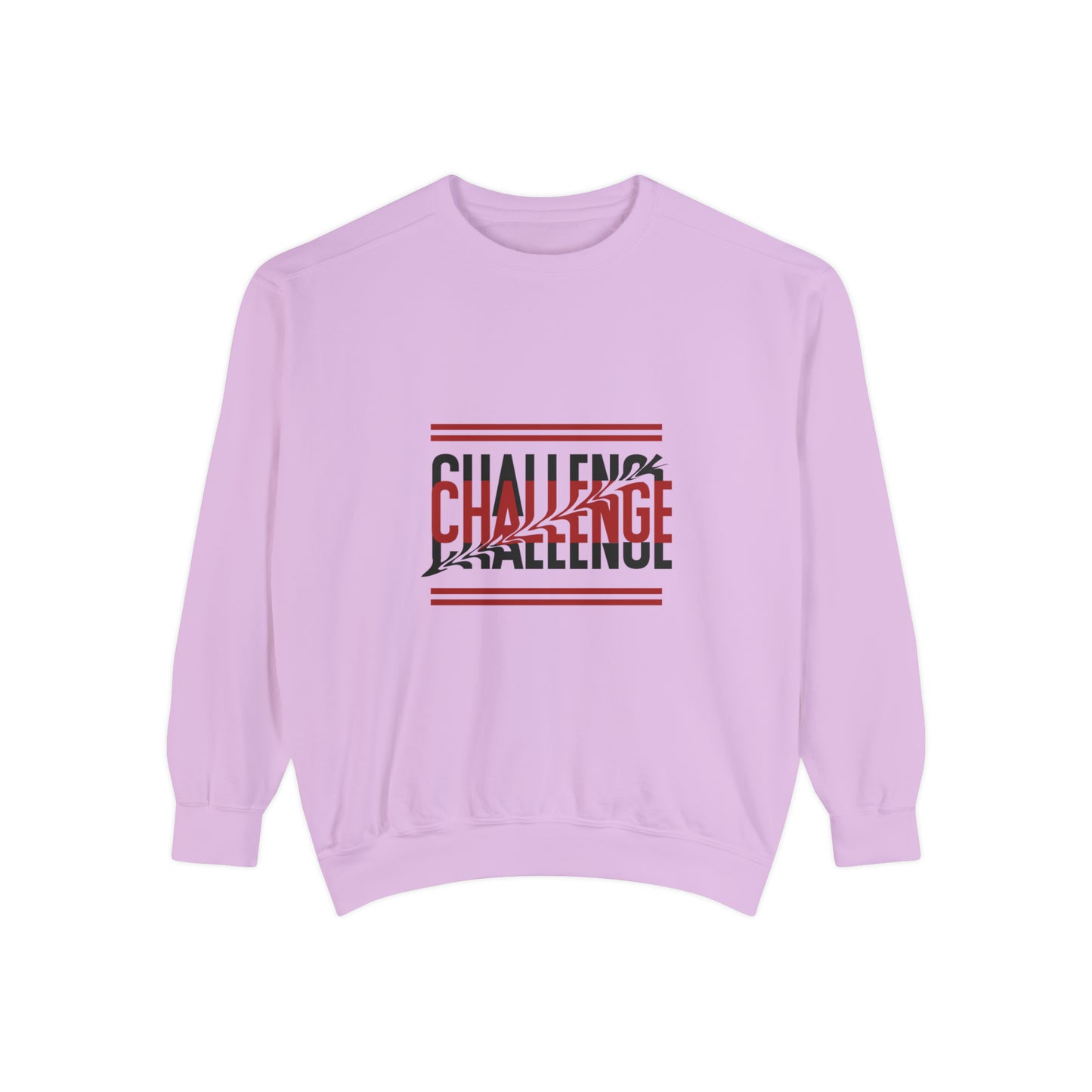 Beautiful Creative Challenge print men and women and  Garment-Dyed Sweatshirt