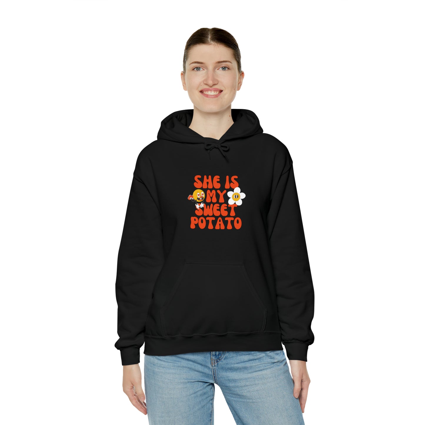 MEN and WOMEN cute she is my sweet potato Heavy Blend™ Hooded Sweatshirt