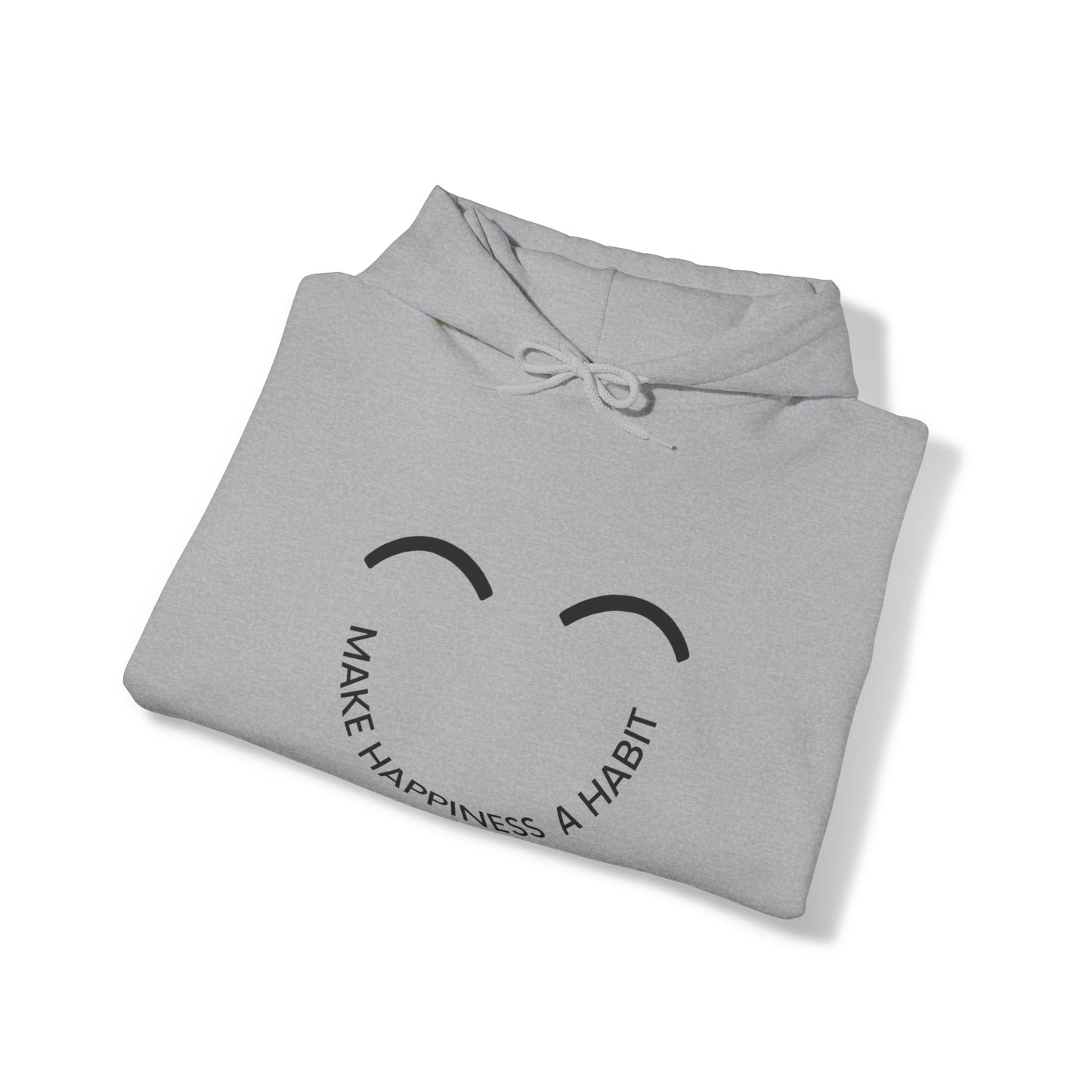 Make happiness a habit Heavy Blend™ Hooded Sweatshirt for men and women