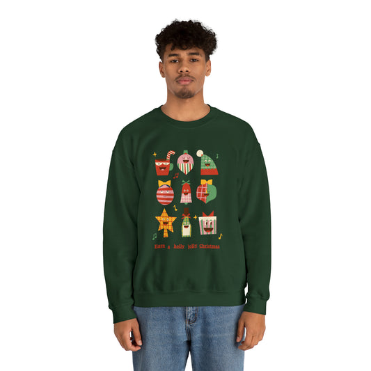 Have a HOLLY JOLLY Christmas Heavy Blend™ Crewneck Sweatshirt for men and women