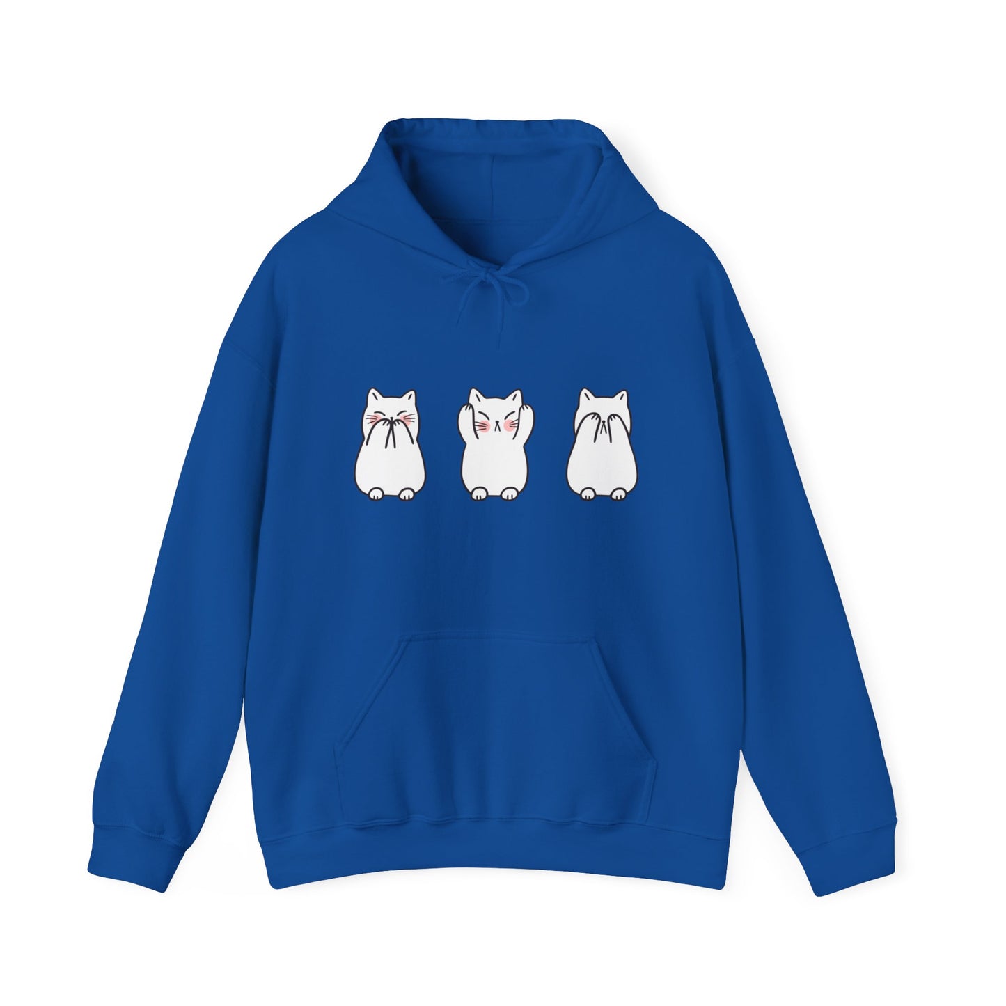 Cute kitty Heavy Hooded Sweatshirt for women