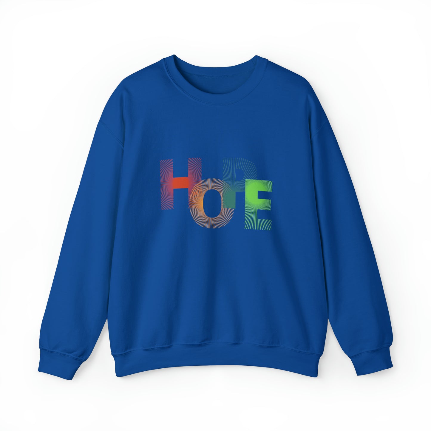 Beautiful and Colourful HOPE Heavy Blend™ Crewneck Sweatshirt for men and women