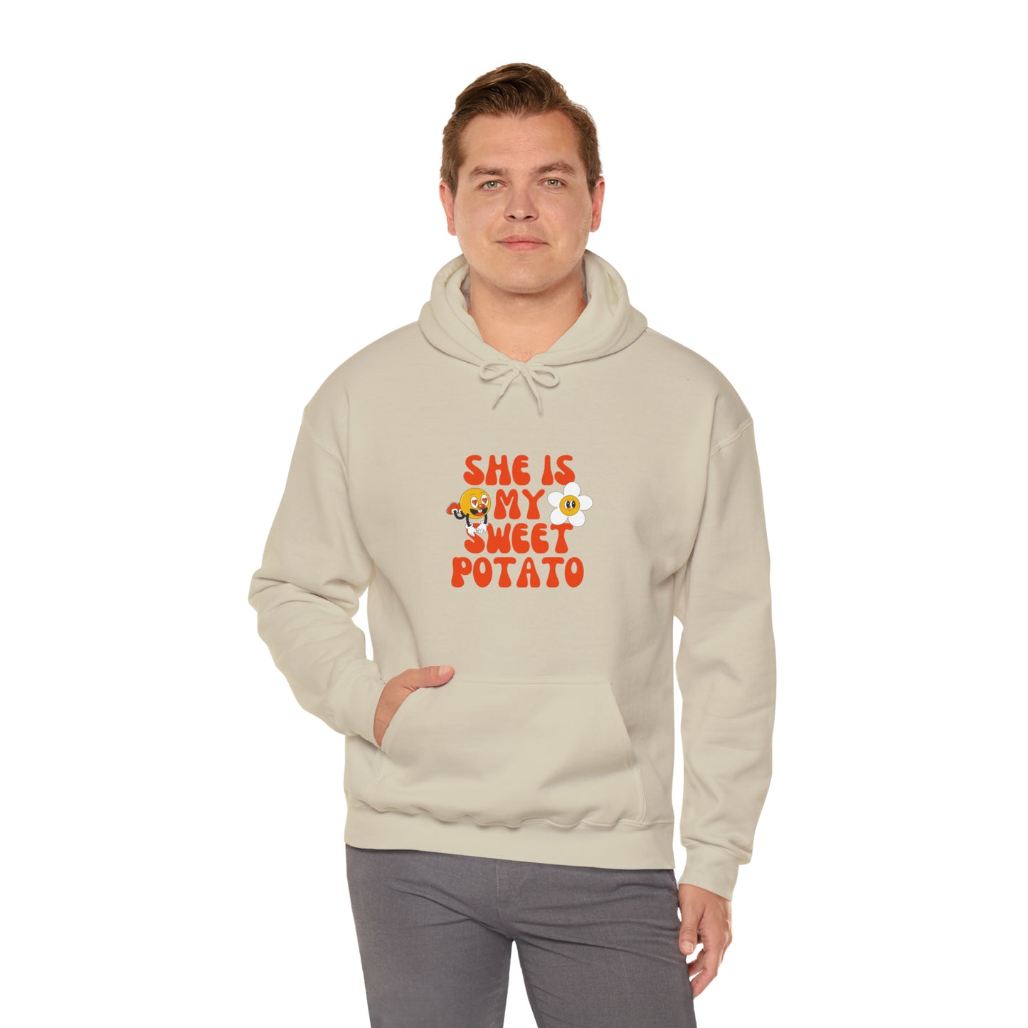 MEN and WOMEN cute she is my sweet potato Heavy Blend™ Hooded Sweatshirt