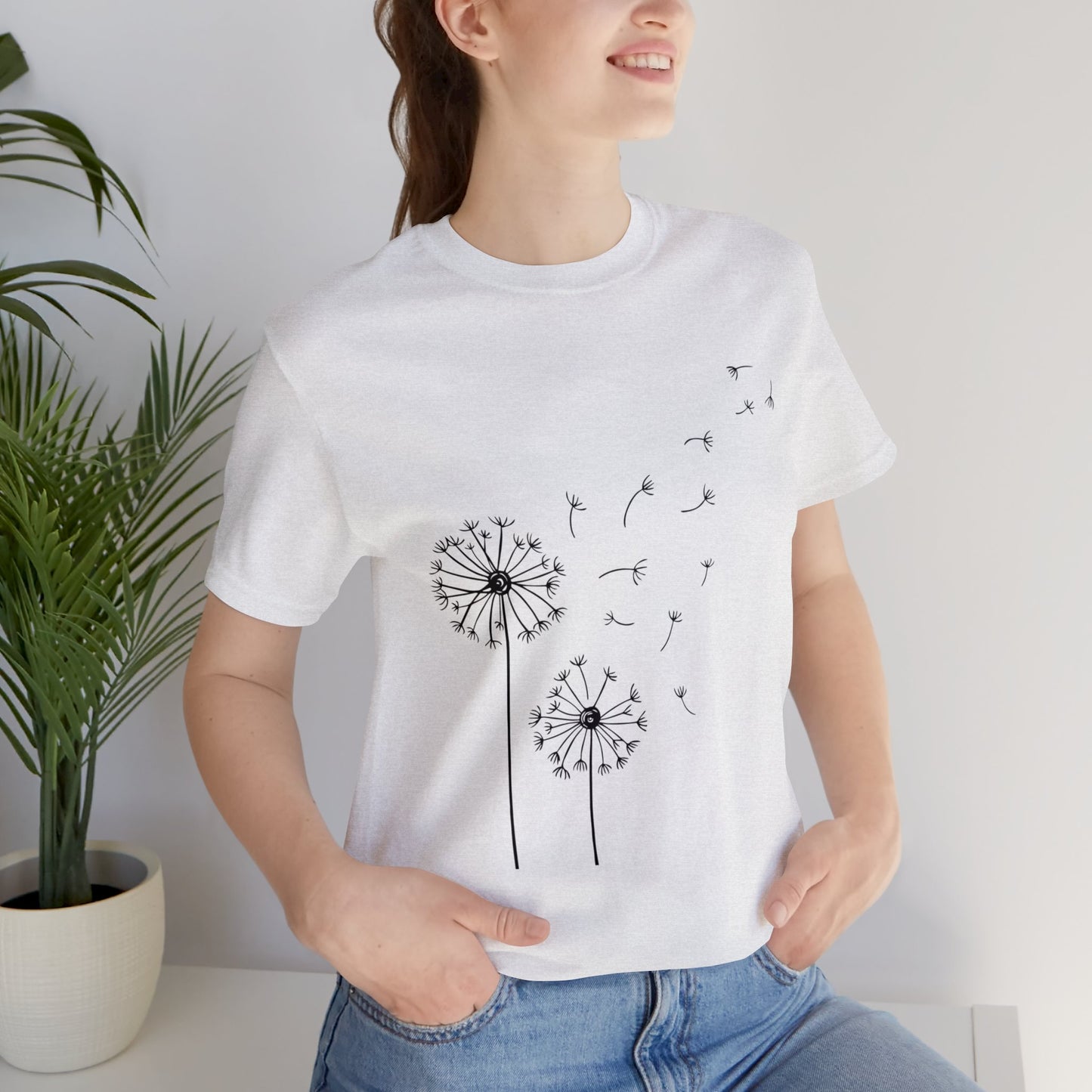 Beautiful flower Jersey Short Sleeve T-Shirt for Women