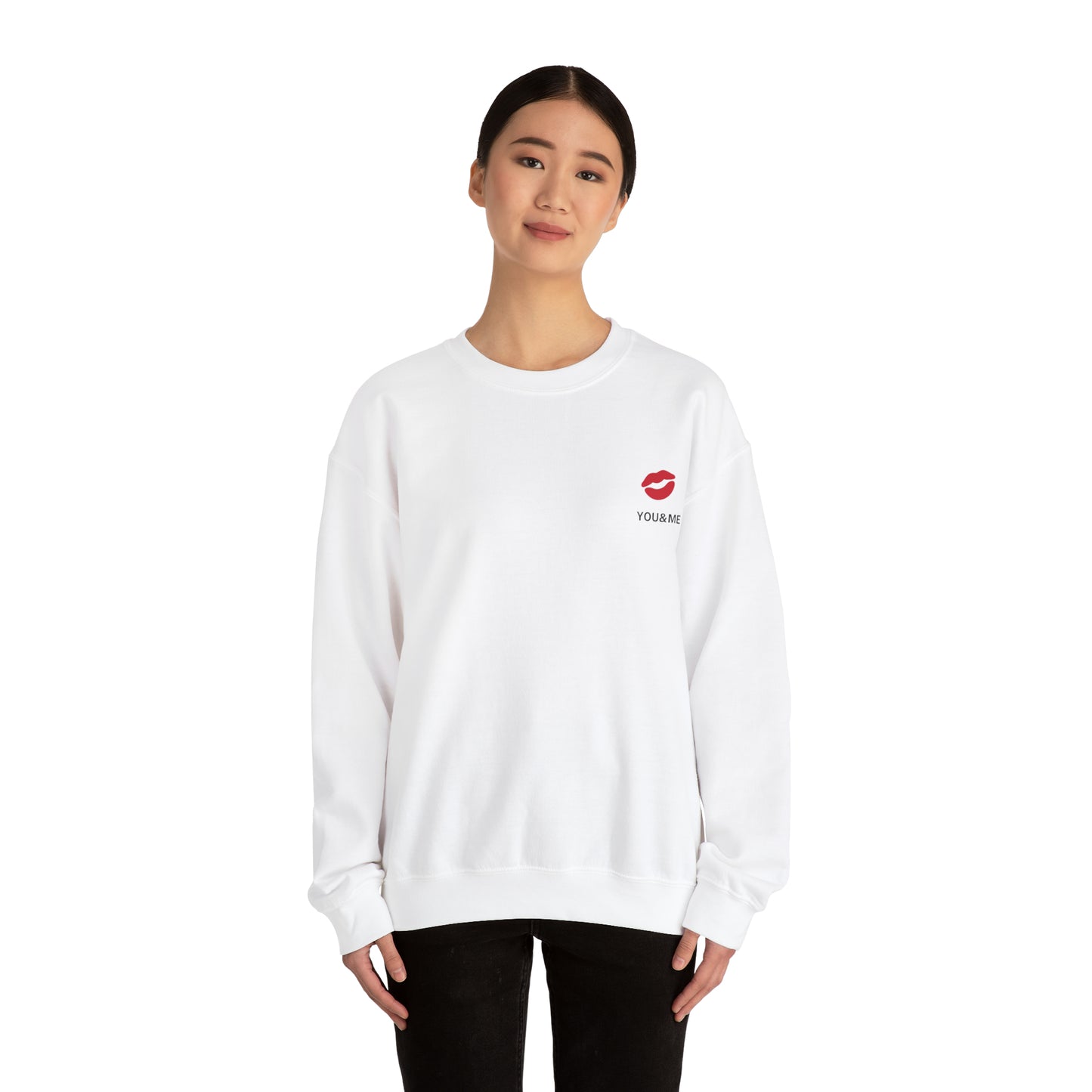 YOU & ME we make a great pair beautiful and creative Heavy Blend™ Crewneck Sweatshirt for men and women