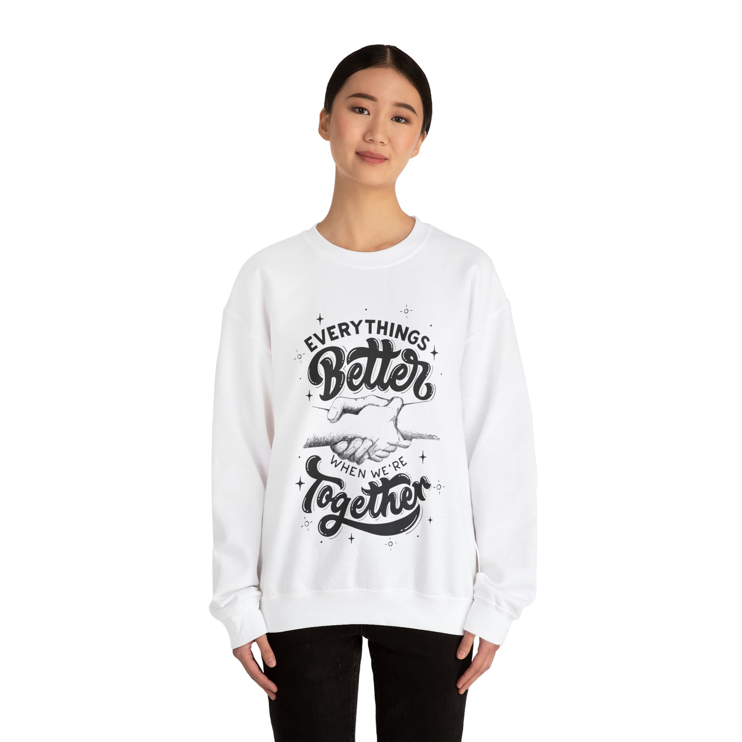 Everything is better together Heavy Blend™ Crewneck Sweatshirt