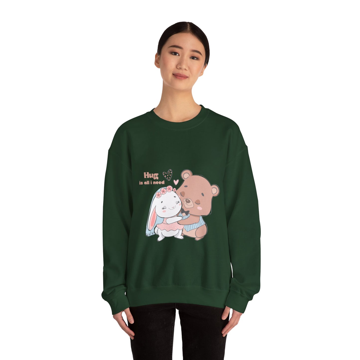 Hug is all i need Cute heavy Valentine's Special Sweatshirt for men and women