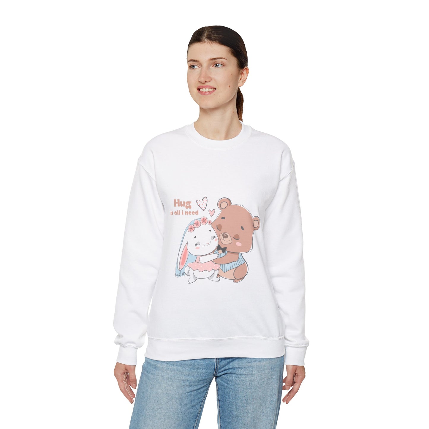 Hug is all i need Cute heavy Valentine's Special Sweatshirt for men and women