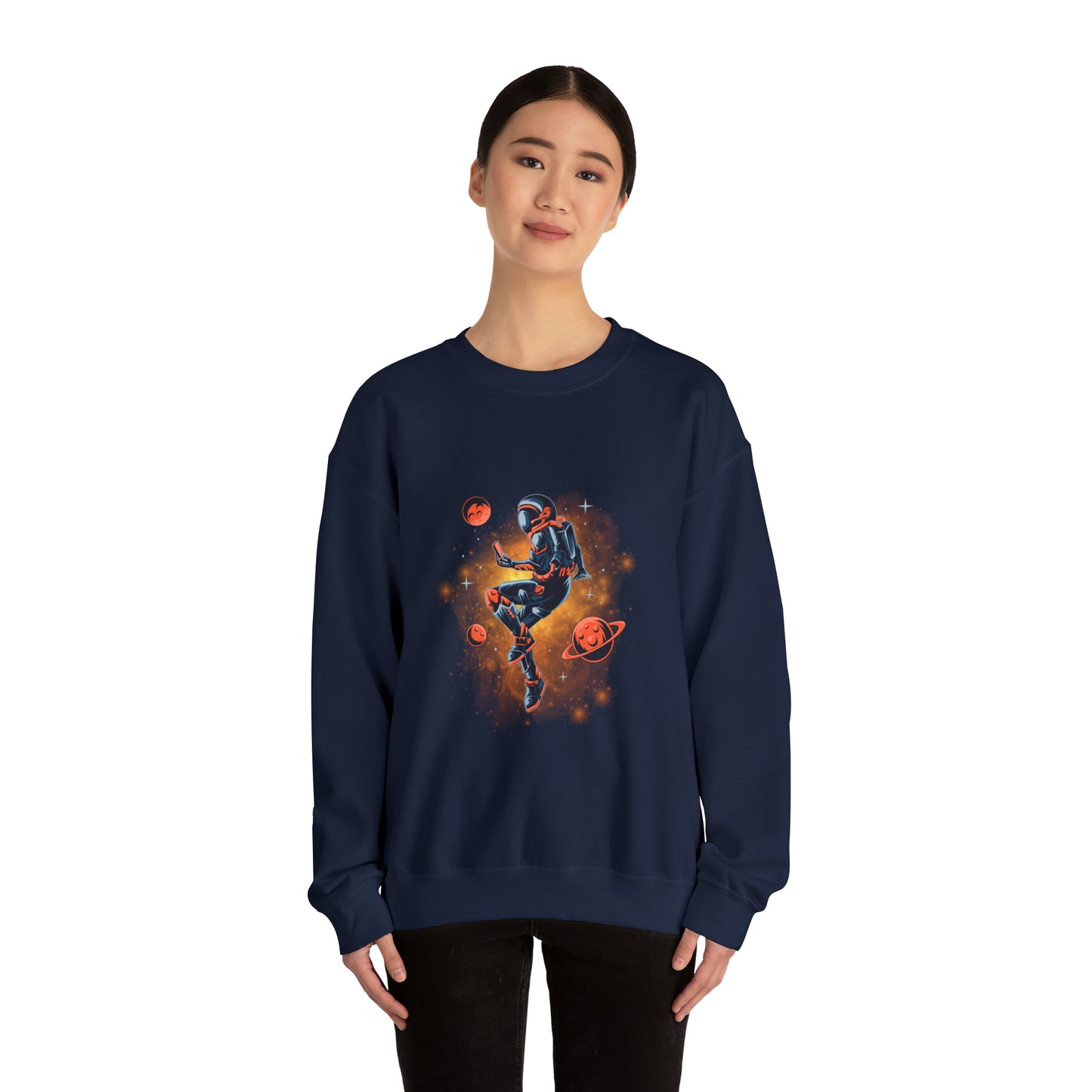 Beautiful Astronaut Heavy Blend™ Crewneck Sweatshirt for men and women