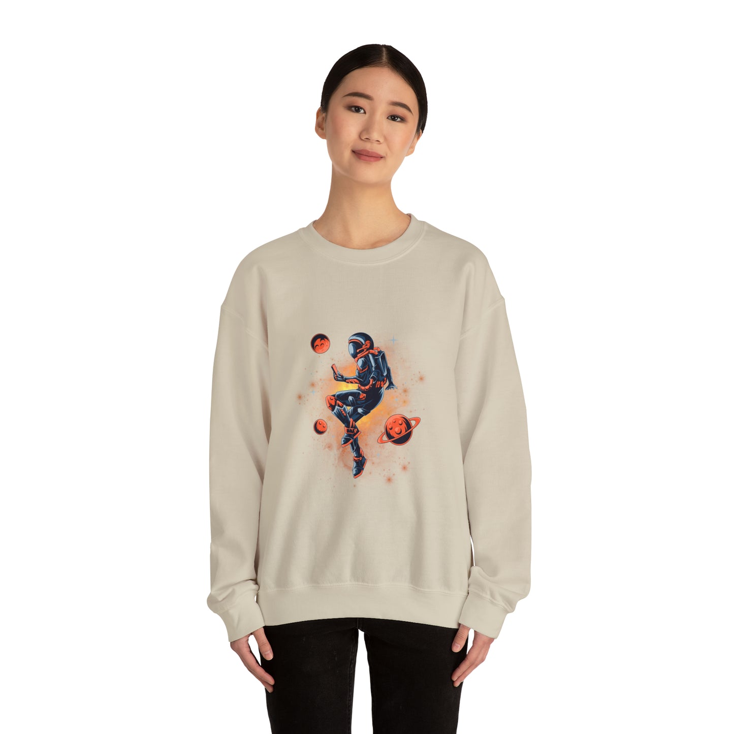 Beautiful Astronaut Heavy Blend™ Crewneck Sweatshirt for men and women