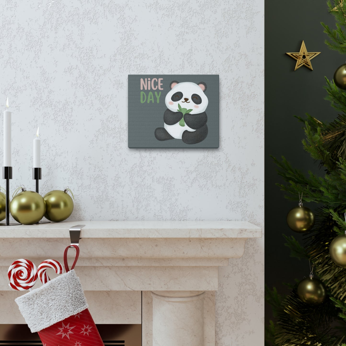 Cute baby panda Canvas Gallery Wraps