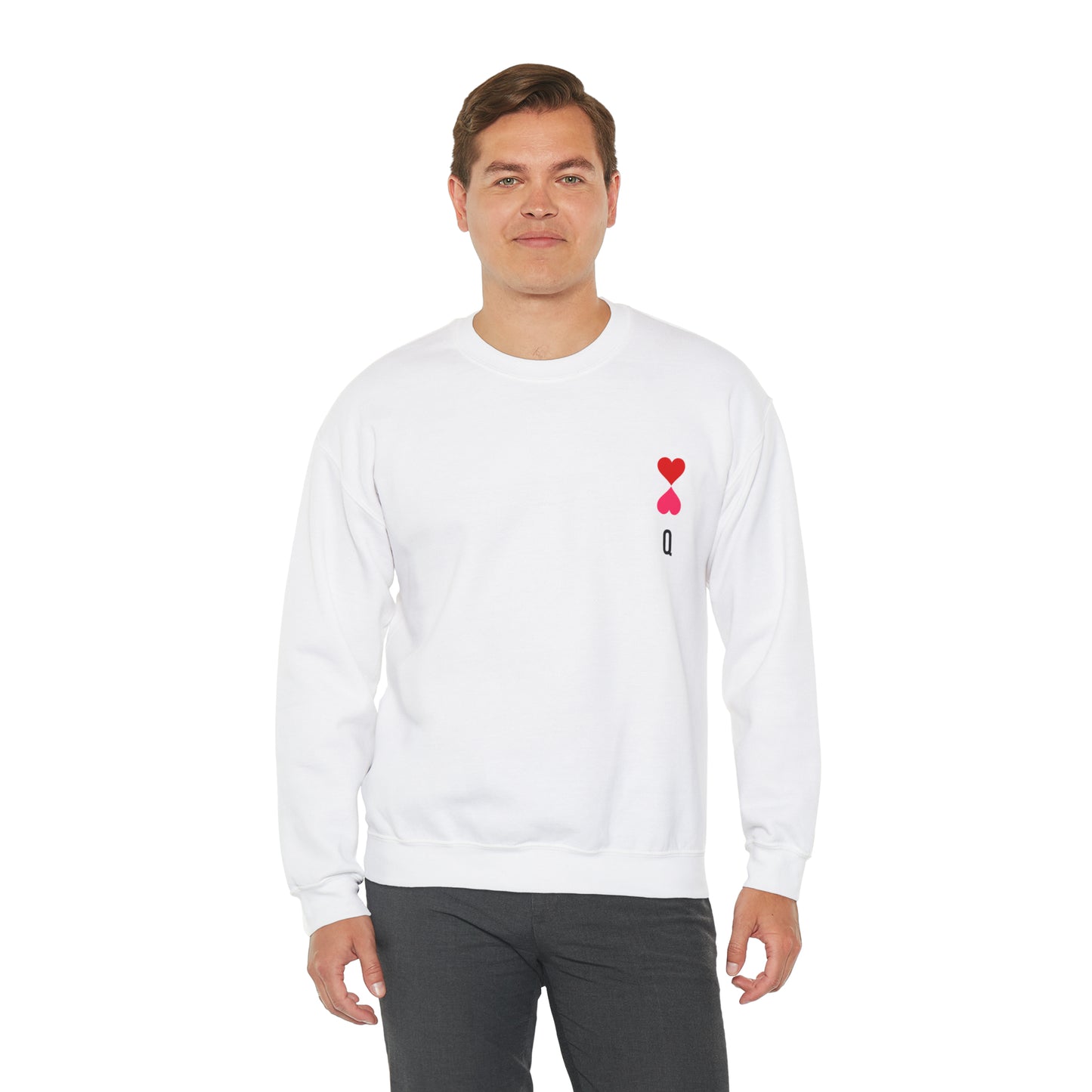 Heart queen Heavy Blend™ Crewneck Sweatshirt for men and women