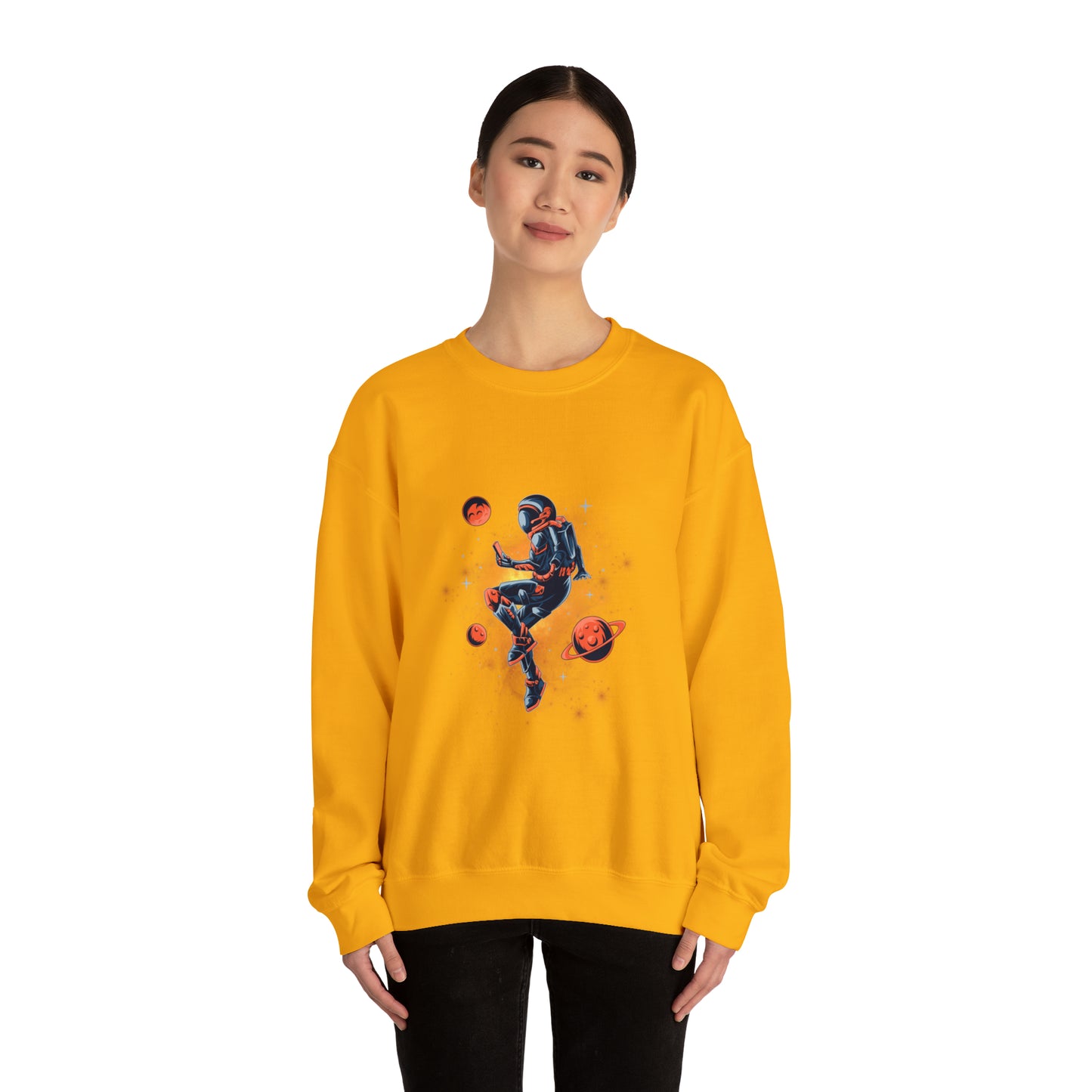 Beautiful Astronaut Heavy Blend™ Crewneck Sweatshirt for men and women