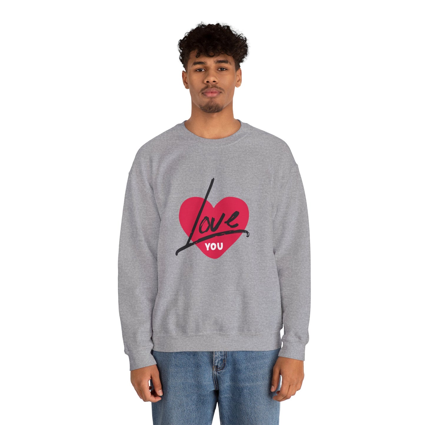 I LOVE YOU Valentine's special Heavy  Sweatshirt for men and women