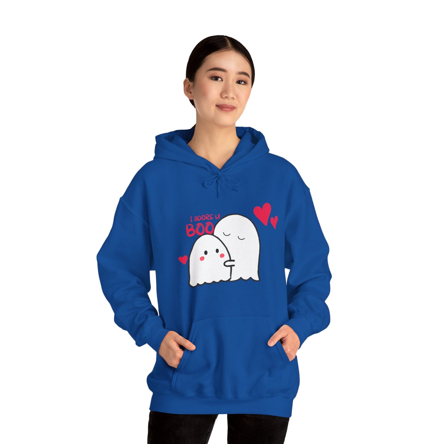 Cute i adore you my boo Heavy Hooded Sweatshirt for men and women