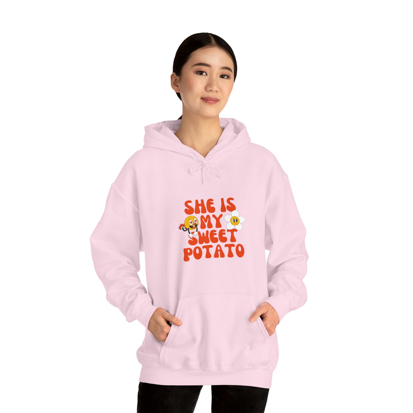 MEN and WOMEN cute she is my sweet potato Heavy Blend™ Hooded Sweatshirt