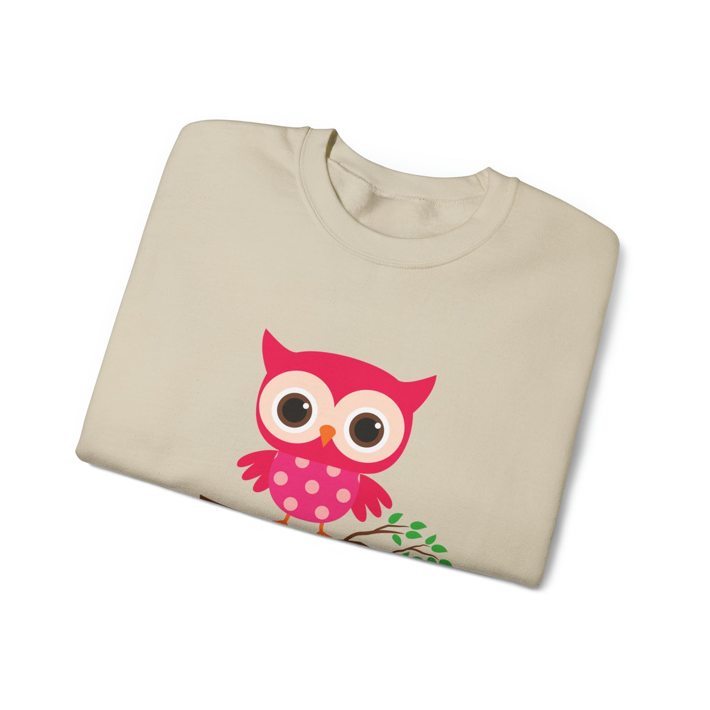 Cute owl always love you Heavy Blend™ Crewneck Sweatshirt for men and women