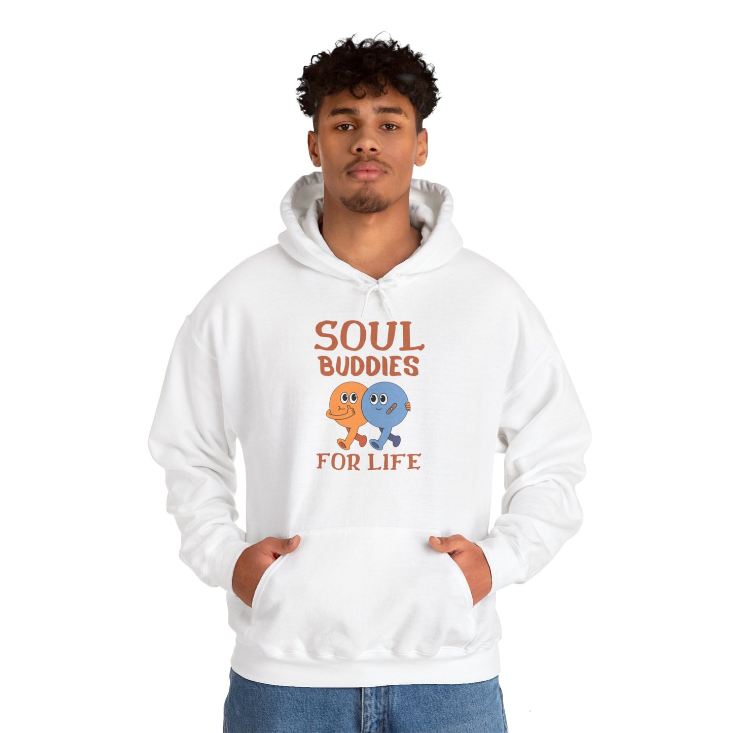 Cool buddies, Soul buddies for life Hooded Sweatshirt for men and women