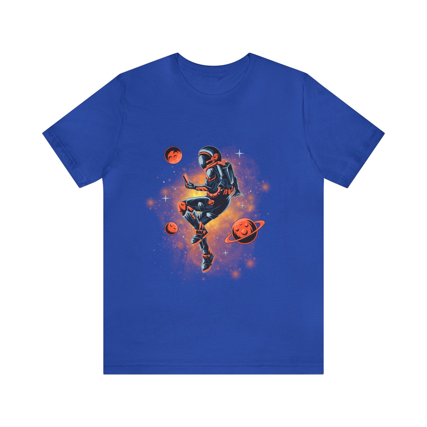 Beautiful Astronaut Jersey Short Sleeve T-Shirt for men and women