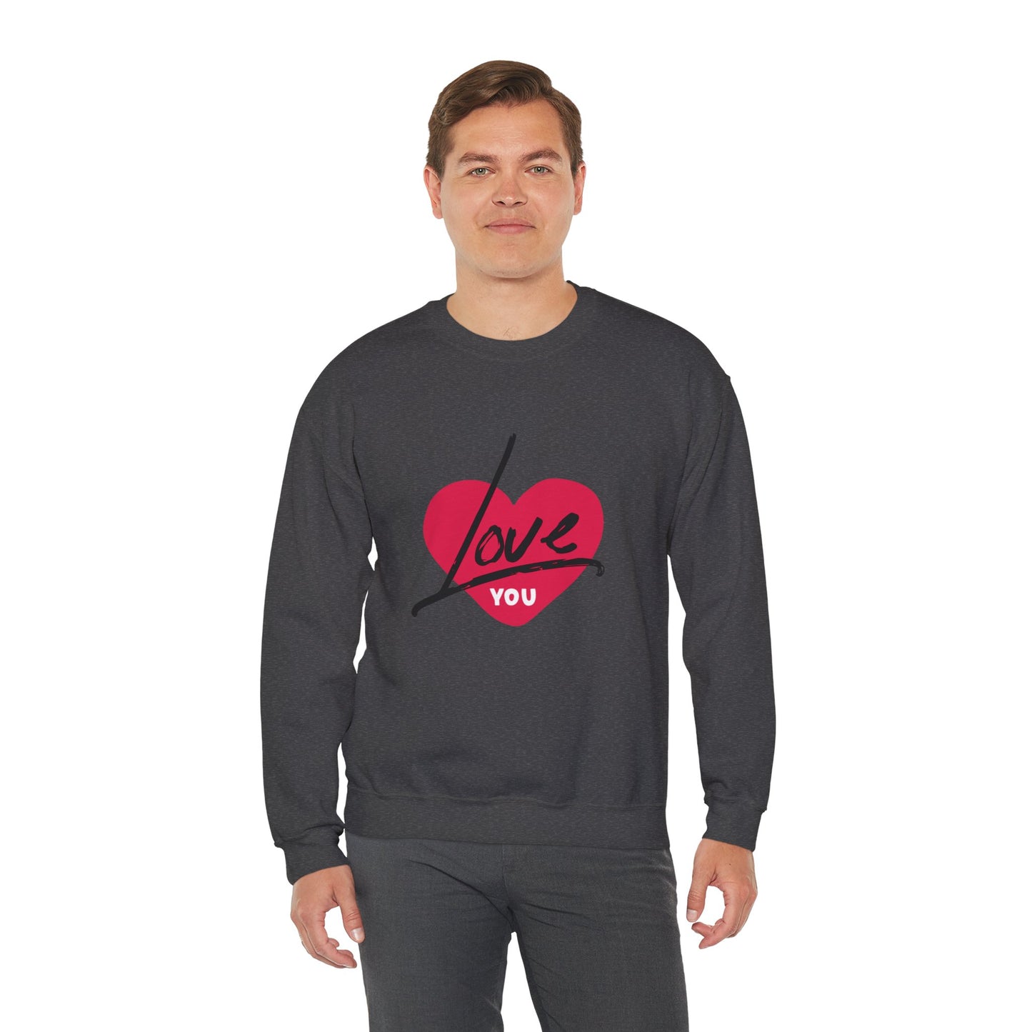 I LOVE YOU Valentine's special Heavy  Sweatshirt for men and women