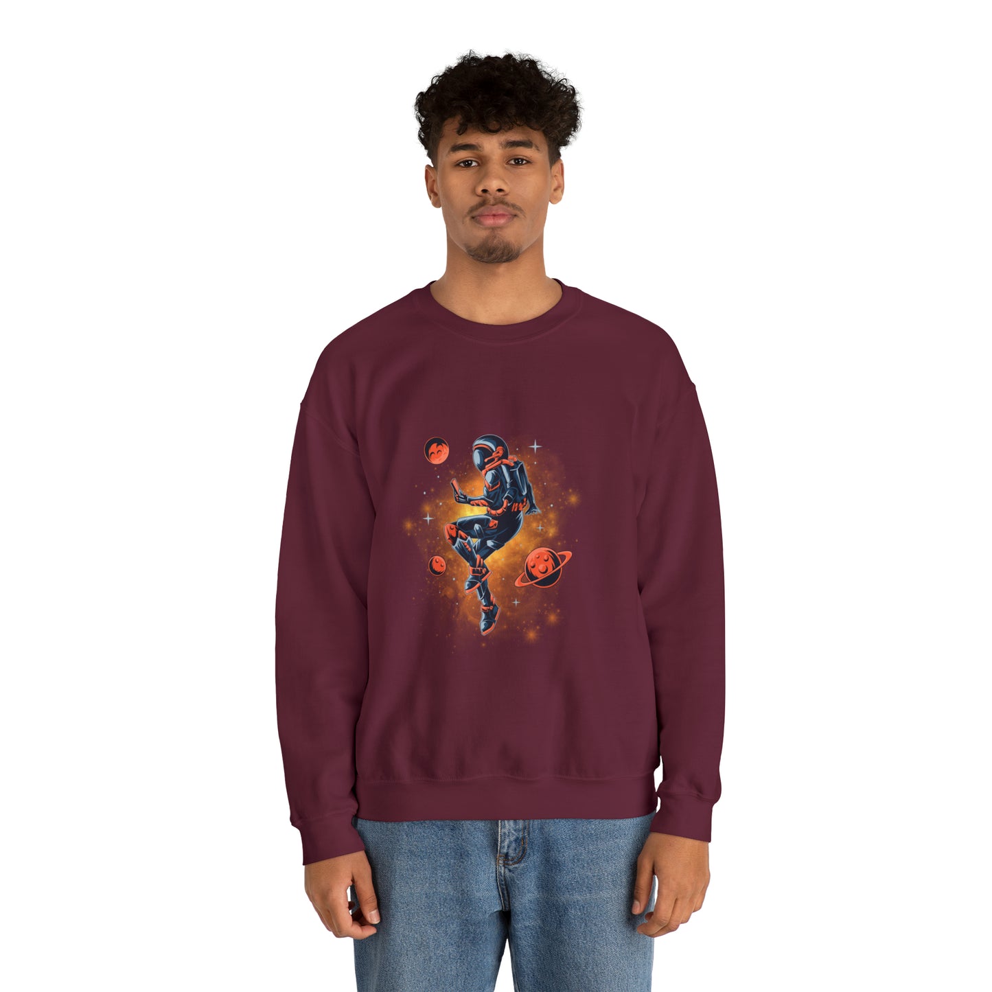 Beautiful Astronaut Heavy Blend™ Crewneck Sweatshirt for men and women