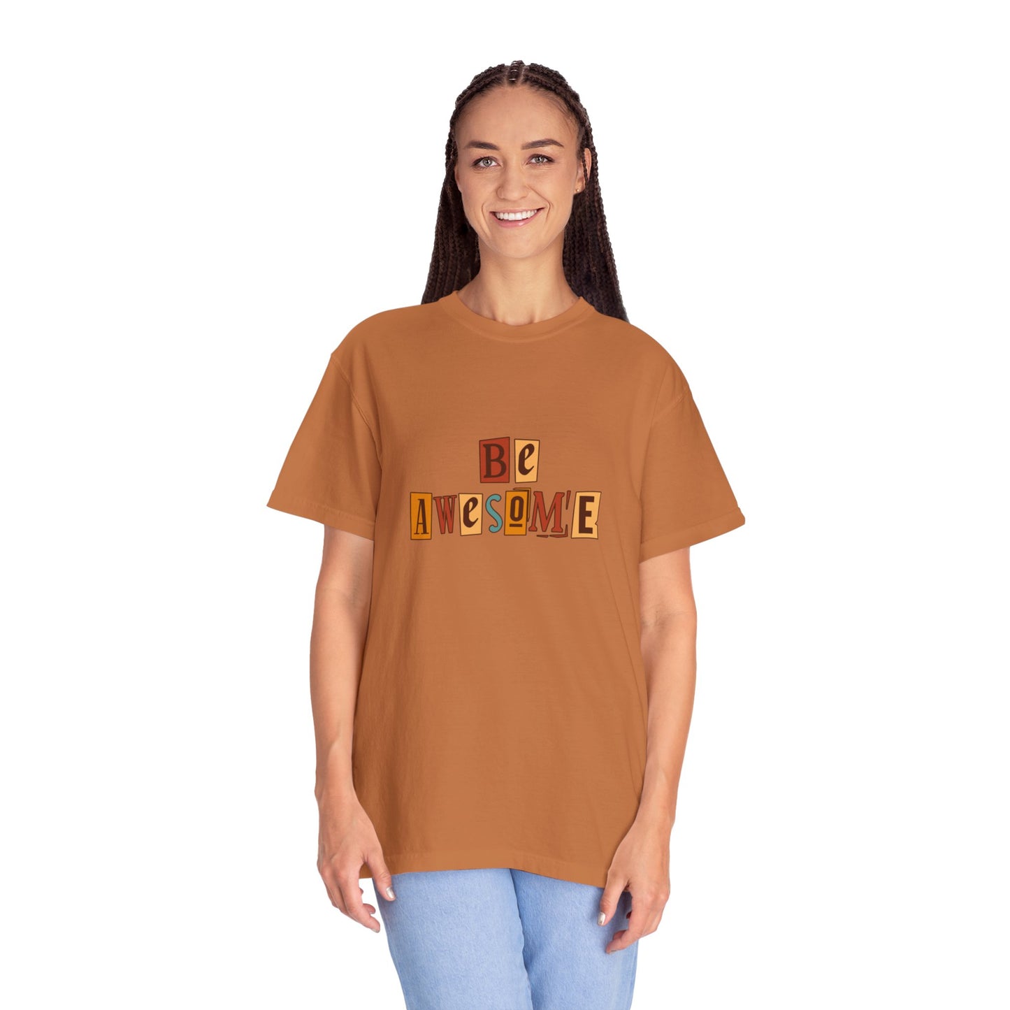 Colourful Be Awesome cool T-shirt for men and women