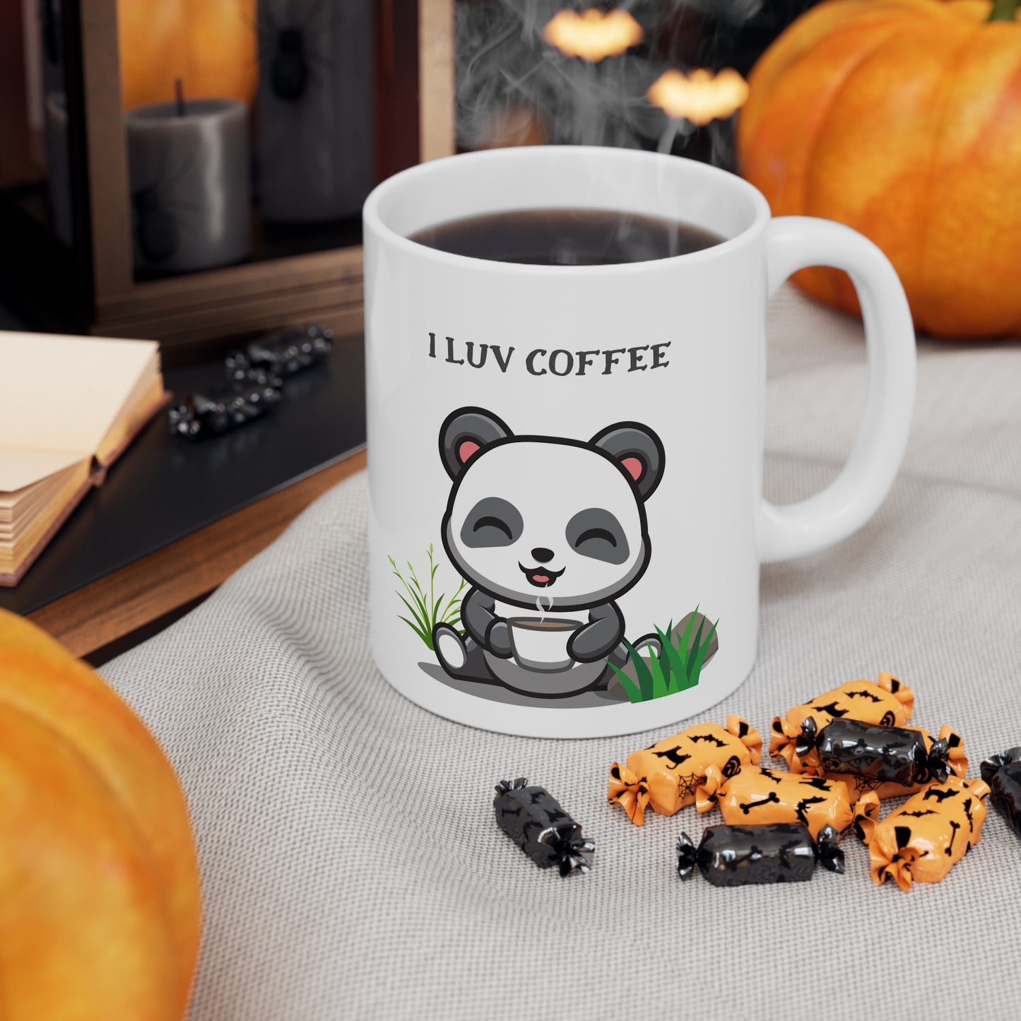 I Love coffee cute panda coffee Mug 11oz