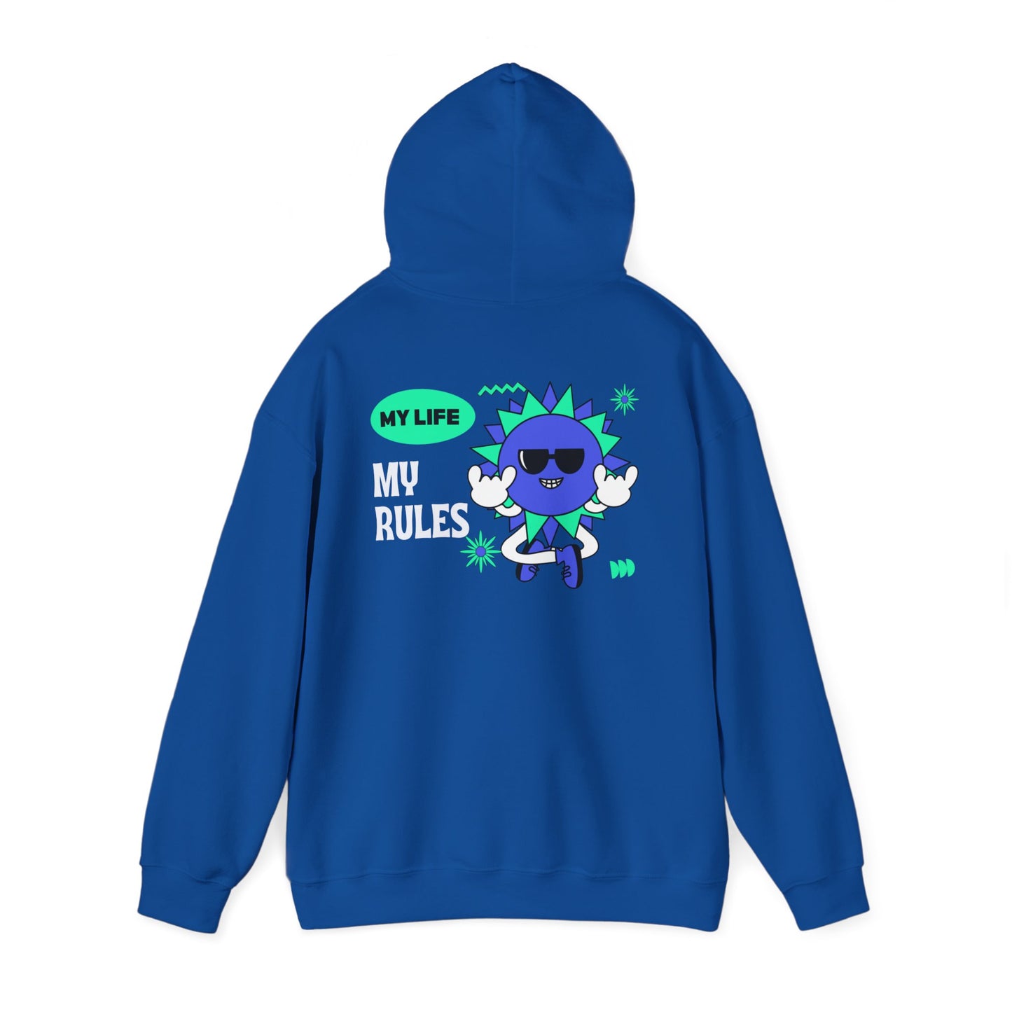 My life my rules cool Heavy Blend™ Hooded Sweatshirt for men and women